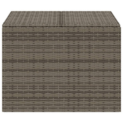 Garden Storage Box Gray 76.9 Gal Poly Rattan