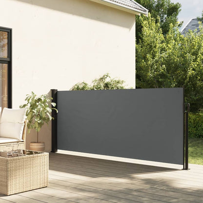 Retractable Side Awning Anthracite 47.2x236.2