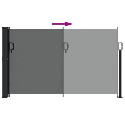 Retractable Side Awning Anthracite 47.2x236.2