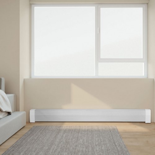 Baseboard Heater Covers, Premium Series 6 ft Standard Electric Heating Unit Front Cover for Home Improvement, Heavy-duty Steel, Easy Installation for Bedroom Replacing Old Cover, White