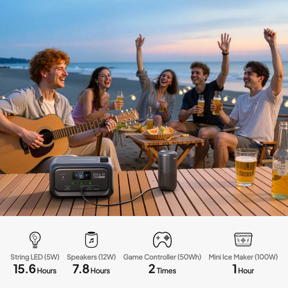 【Renew】BLUETTI Elite 10 128Wh 200W Mini Power Station LiFePO4 100W USB C Fast Charge Portable Solar Generator for Camping Travel