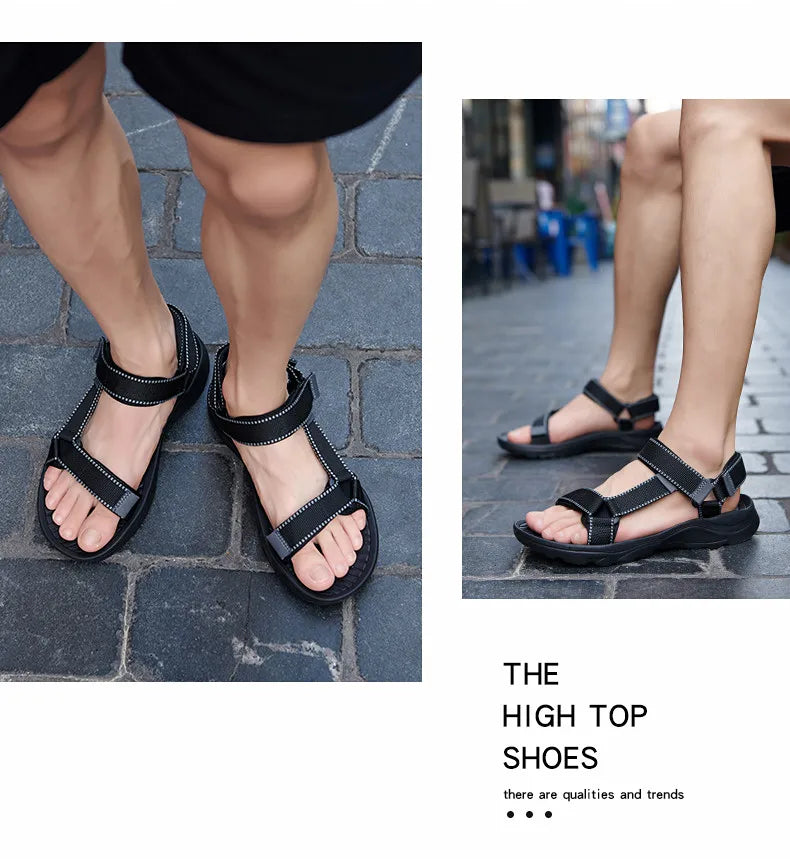 2026 New Men Sandals Non-slip Summer Flip Flops High Quality Outdoor Beach Slippers Casual Shoes Cheap Men's shoes Water Shoes