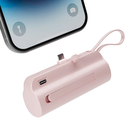 Mini Power Bank Portable 4500mAh Power Phone Charger Capsule Dual USB-C Ports For IPhone16/ 15/15 plus/15 pro/15 pro Max/Android