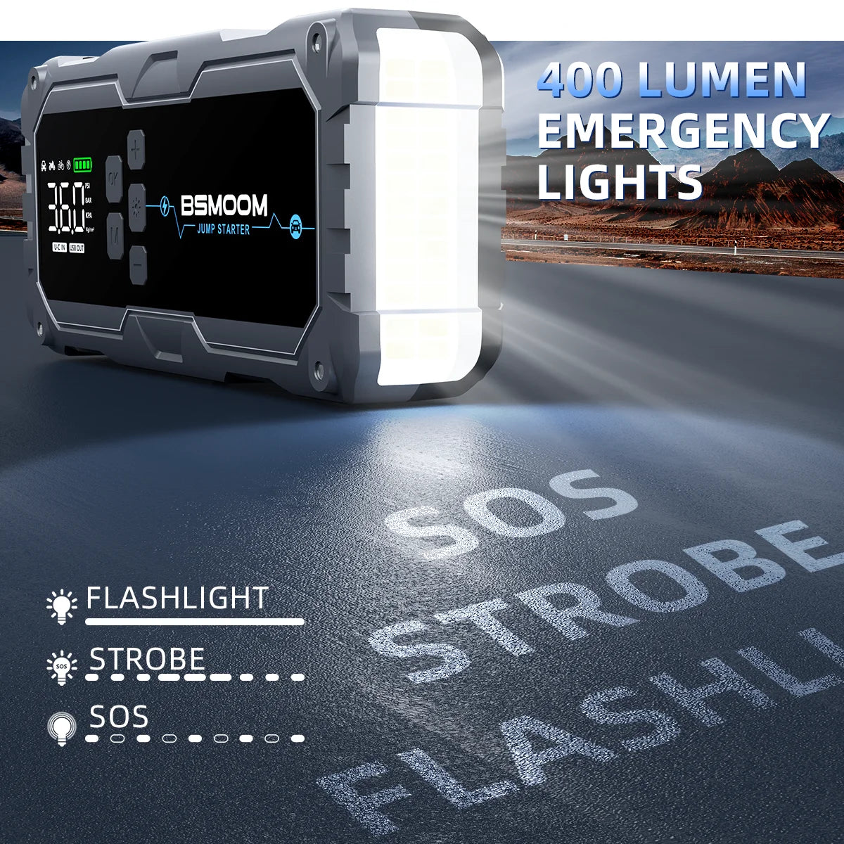 1000A/1500A PEAK Power Bank 21800mAh/26800mAh Jump Starter Portable Charger ,Car Booster Auto Starting Device Emergency Car Battery Starter,Starter Power Bank for ALL Petrol And 10L Diesel Engine, Portable Starter Power Bank