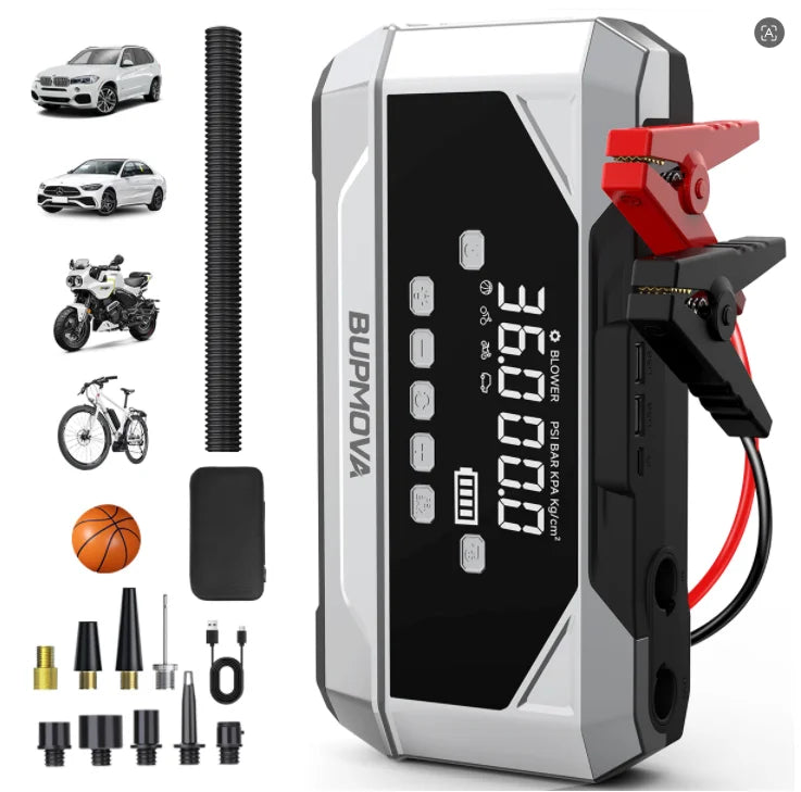 1000A/1500A PEAK Power Bank 21800mAh/26800mAh Jump Starter Portable Charger ,Car Booster Auto Starting Device Emergency Car Battery Starter,Starter Power Bank for ALL Petrol And 10L Diesel Engine, Portable Starter Power Bank
