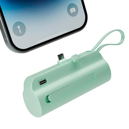 Mini Power Bank Portable 4500mAh Power Phone Charger Capsule Dual USB-C Ports For IPhone16/ 15/15 plus/15 pro/15 pro Max/Android