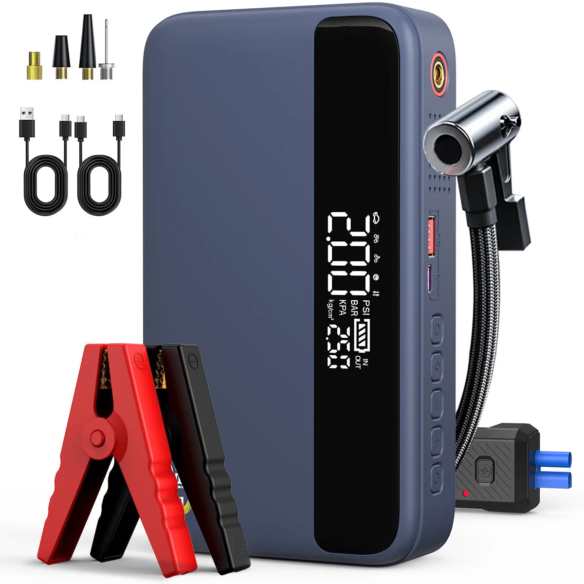 1000A/1500A PEAK Power Bank 21800mAh/26800mAh Jump Starter Portable Charger ,Car Booster Auto Starting Device Emergency Car Battery Starter,Starter Power Bank for ALL Petrol And 10L Diesel Engine, Portable Starter Power Bank