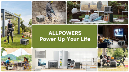 ALLPOWERS R2500 Portable Power Station 1920Wh 2500W Solar Generator & SP037 Solar Panels 400W / 2X400W Solar Charger for Camping
