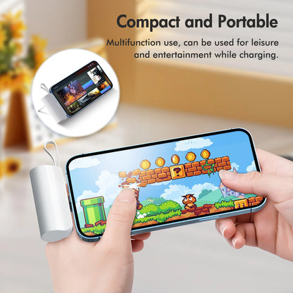 Mini Power Bank Portable 4500mAh Power Phone Charger Capsule Dual USB-C Ports For IPhone16/ 15/15 plus/15 pro/15 pro Max/Android