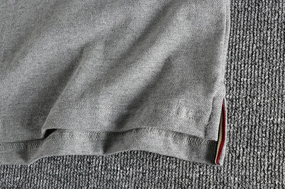 Summer new product three-dimensional embroidery alphabet classic vintage polo shirt short sleeve washed beaded ground mesh lapel
