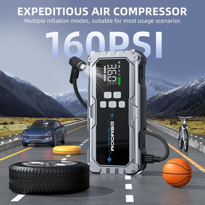 1000A/1500A PEAK Power Bank 21800mAh/26800mAh Jump Starter Portable Charger ,Car Booster Auto Starting Device Emergency Car Battery Starter,Starter Power Bank for ALL Petrol And 10L Diesel Engine, Portable Starter Power Bank
